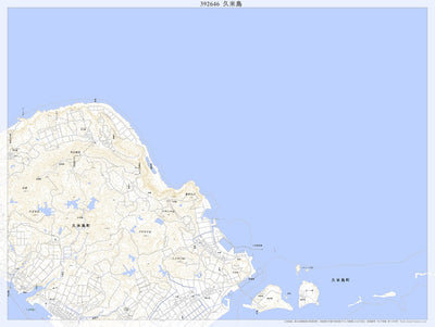 392646 久米島（くめじま Kumejima）, 地形図