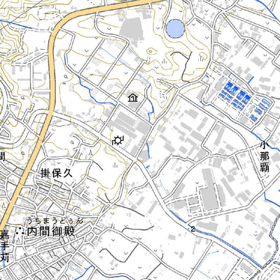 392726 与那原（よなばる Yonabaru）, 地形図
