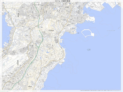 392736 沖縄市南部（おきなわしなんぶ Okinawashinambu）, 地形図