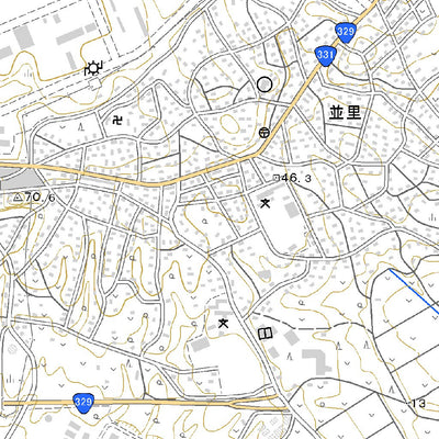 392757 金武（きん Kin）, 地形図