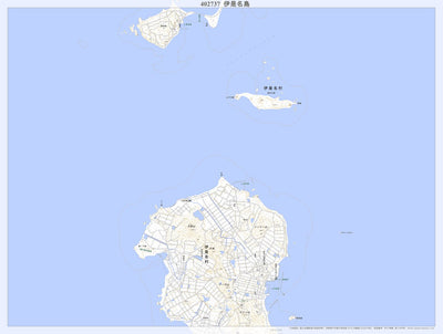 402737 伊是名島（いぜなじま Izenajima）, 地形図