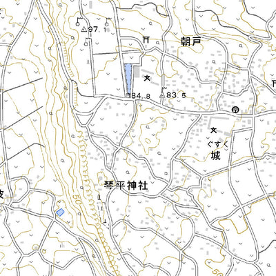 402843 与論島（よろんじま Yoronjima）, 地形図