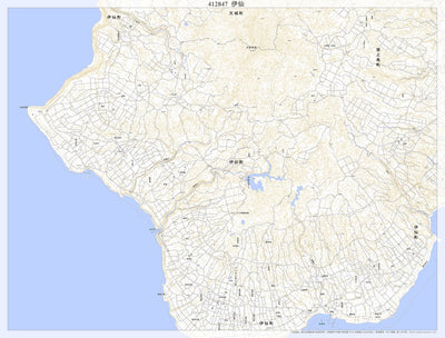 412847 伊仙（いせん Isen）, 地形図