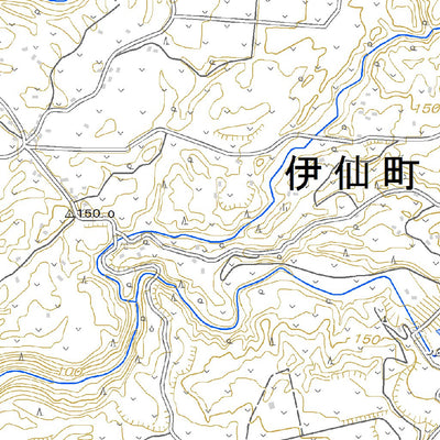 412847 伊仙（いせん Isen）, 地形図
