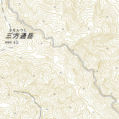 412867 山（さん San）, 地形図