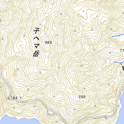 422921 西古見（にしこみ Nishikomi）, 地形図