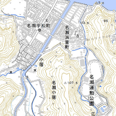 422943 名瀬西部（なぜせいぶ Nazeseibu）, 地形図
