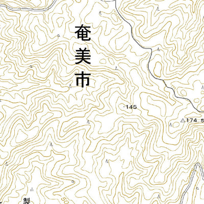 422955 奄美空港（あまみくうこう Amamikuko）, 地形図