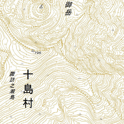 442935 諏訪之瀬島（すわのせじま Suwanosejima）, 地形図
