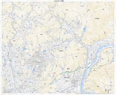 523410 万富（まんとみ Mantomi）, 地形図