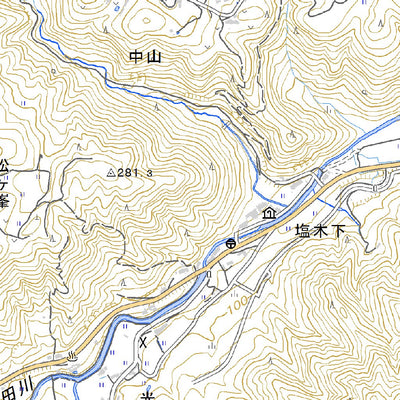 523420 周匝（すさい Susai）, 地形図