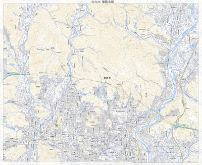523425 姫路北部（ひめじほくぶ Himejihokubu）, 地形図