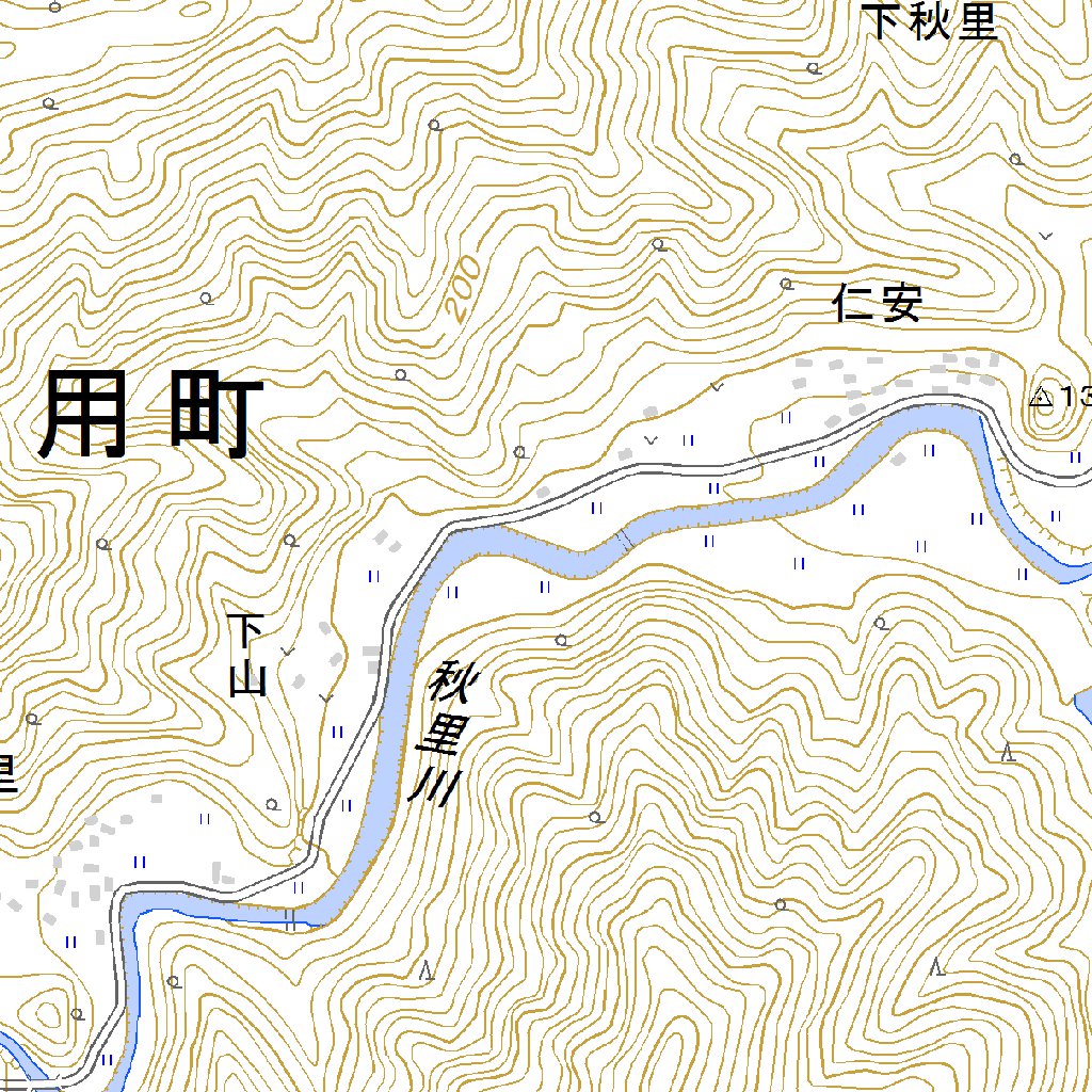 523432 上月（こうづき Kozuki）, 地形図 Map by Pacific Spatial