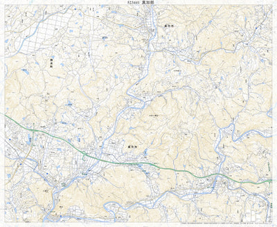 523441 真加部（まかべ Makabe）, 地形図