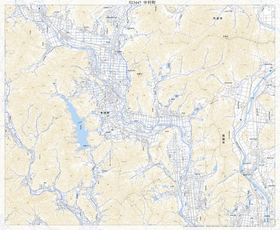 523447 中村町（なかむらまち Nakamuramachi）, 地形図