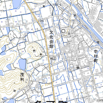 523447 中村町（なかむらまち Nakamuramachi）, 地形図