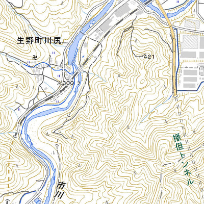 523456 生野（いくの Ikuno）, 地形図