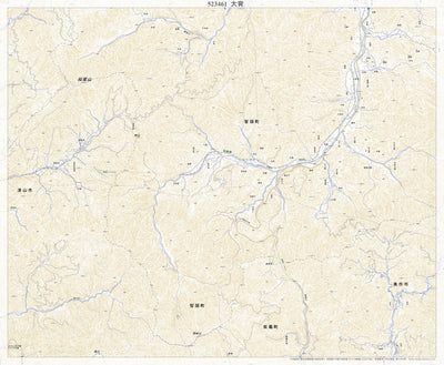 523461 大背（おおせ Ose）, 地形図