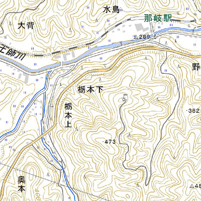 523461 大背（おおせ Ose）, 地形図