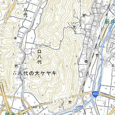 523466 但馬新井（たじまにい Tajimanii）, 地形図