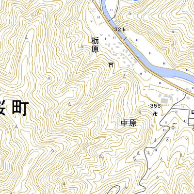 523473 岩屋堂（いわやどう Iwayado）, 地形図