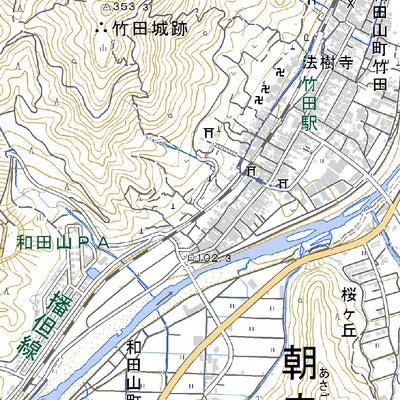 523476 但馬竹田（たじまたけだ Tajimatakeda）, 地形図