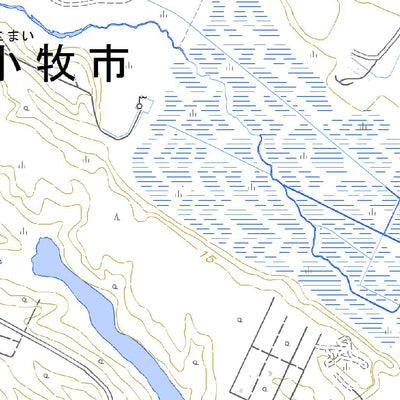 644105 ウトナイ湖（うとないこ Utonaiko）, 地形図