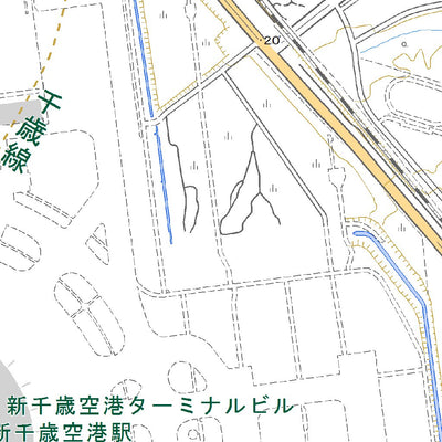 644115 千歳（ちとせ Chitose）, 地形図