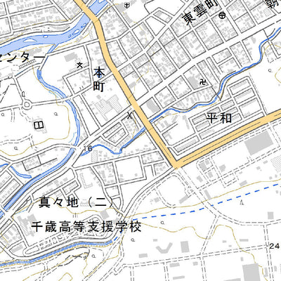 644115 千歳（ちとせ Chitose）, 地形図