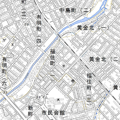 644124 恵庭（えにわ Eniwa）, 地形図