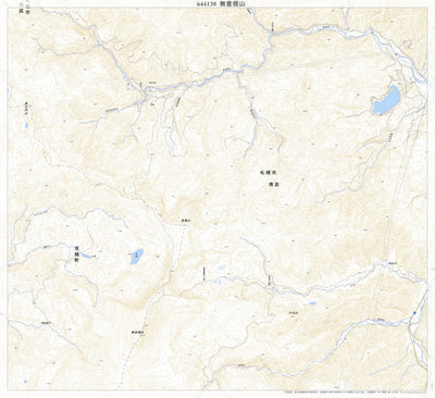 644130 無意根山（むいねやま Muineyama）, 地形図