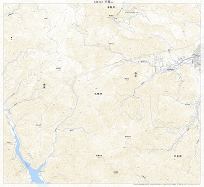 644141 手稲山（ていねやま Teineyama）, 地形図