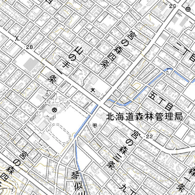 644142 札幌（さっぽろ Sapporo）, 地形図