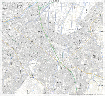 644143 札幌東部（さっぽろとうぶ Sapporotobu）, 地形図