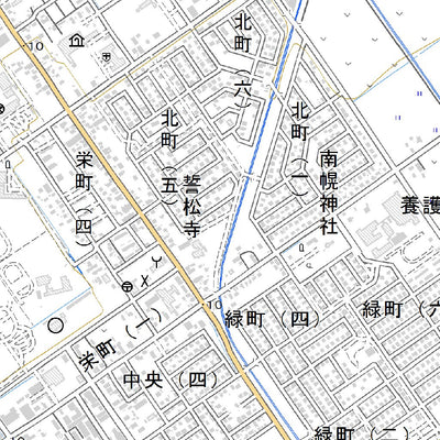 644145 長沼（ながぬま Naganuma）, 地形図