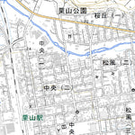 644146 栗山（くりやま Kuriyama）, 地形図