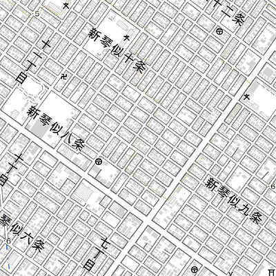 644152 札幌北部（さっぽろほくぶ Sapporohokubu）, 地形図