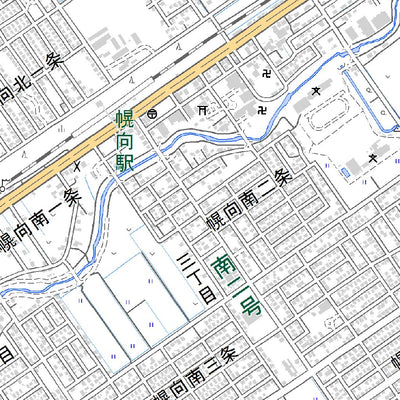 644155 栗沢（くりさわ Kurisawa）, 地形図