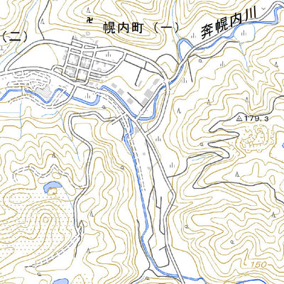 644167 三笠（みかさ Mikasa）, 地形図