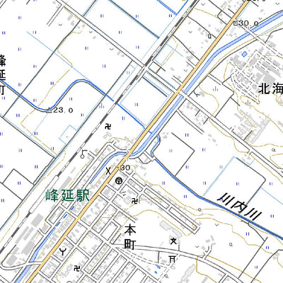 644176 美唄（びばい Bibai）, 地形図