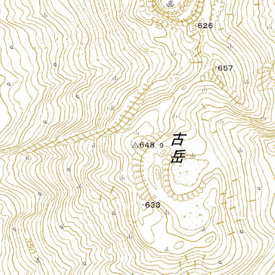 453051 口永良部島（くちのえらぶじま Kuchinoerabujima）, 地形図