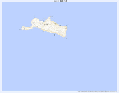 463013 薩摩竹島（さつまたけしま Satsumatakeshima）, 地形図