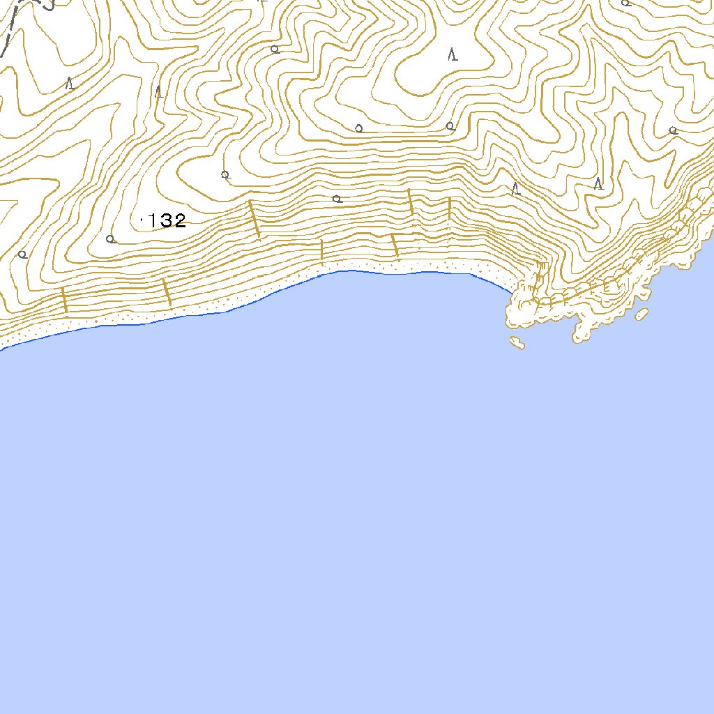 463046 浜尻（はましり Hamashiri）, 地形図 Map by Pacific Spatial