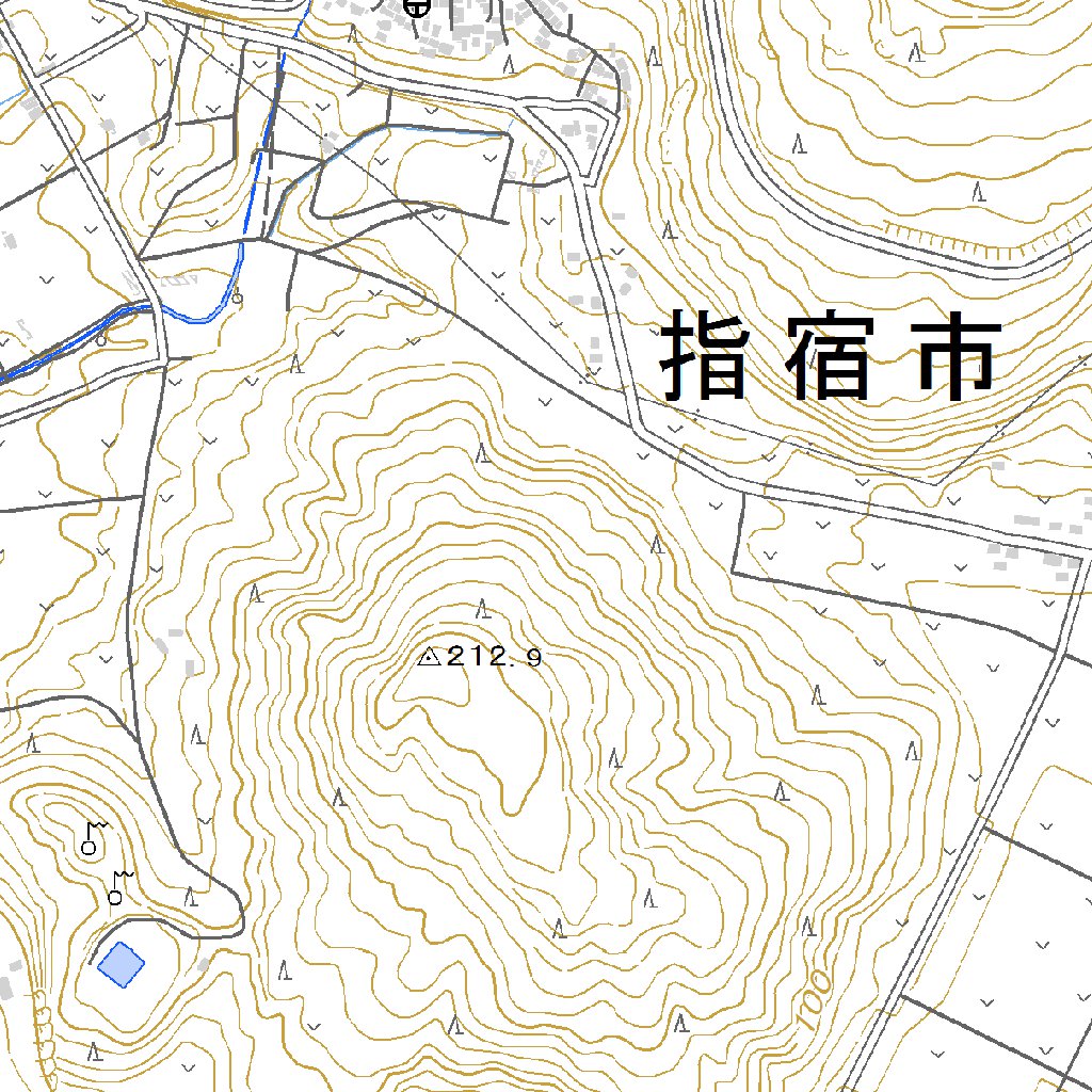 463064 開聞岳（かいもんだけ Kaimondake）, 地形図 Map by Pacific 
