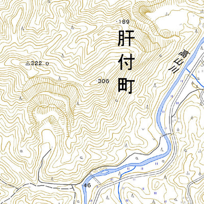 463077 上名（かんみょう Kammyo）, 地形図