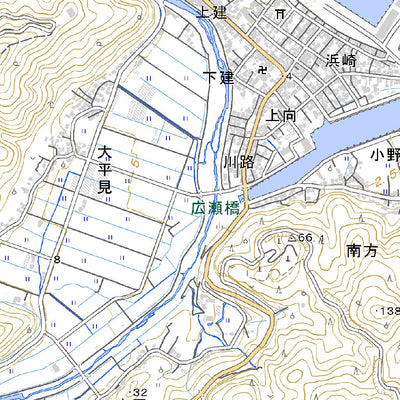 463170 内之浦（うちのうら Uchinora）, 地形図