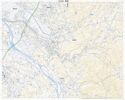 493006 御船（みふね Mifune）, 地形図