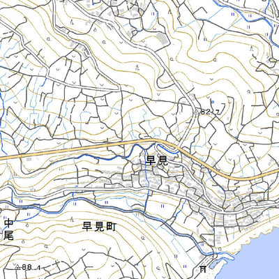 493010 諌早南部（いさはやなんぶ Isahayanambu）, 地形図