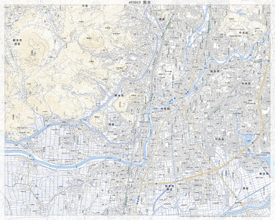 493015 熊本（くまもと Kumamoto）, 地形図