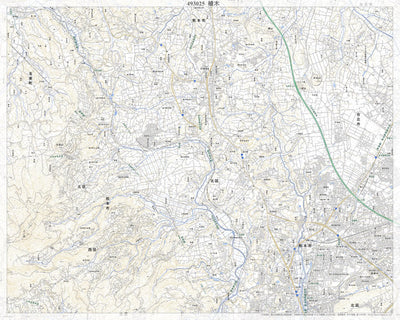 493025 植木（うえき Ueki）, 地形図